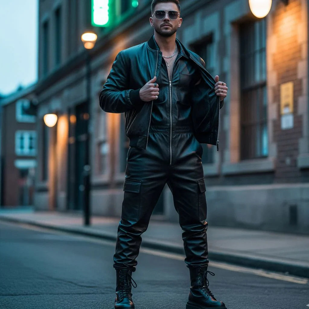 Men’s Leather Jumpsuits