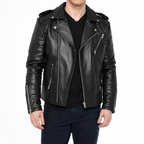 Motorrad-Lederjacke für Herren