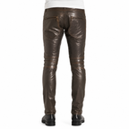 Herren Rogue Dunkelbraune Lederhosen