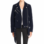 Bikerjacke für Damen aus Nubukleder