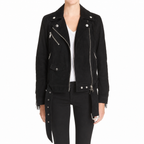 Bikerjacke für Damen aus Nubukleder