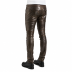 Herren Rogue Dunkelbraune Lederhosen