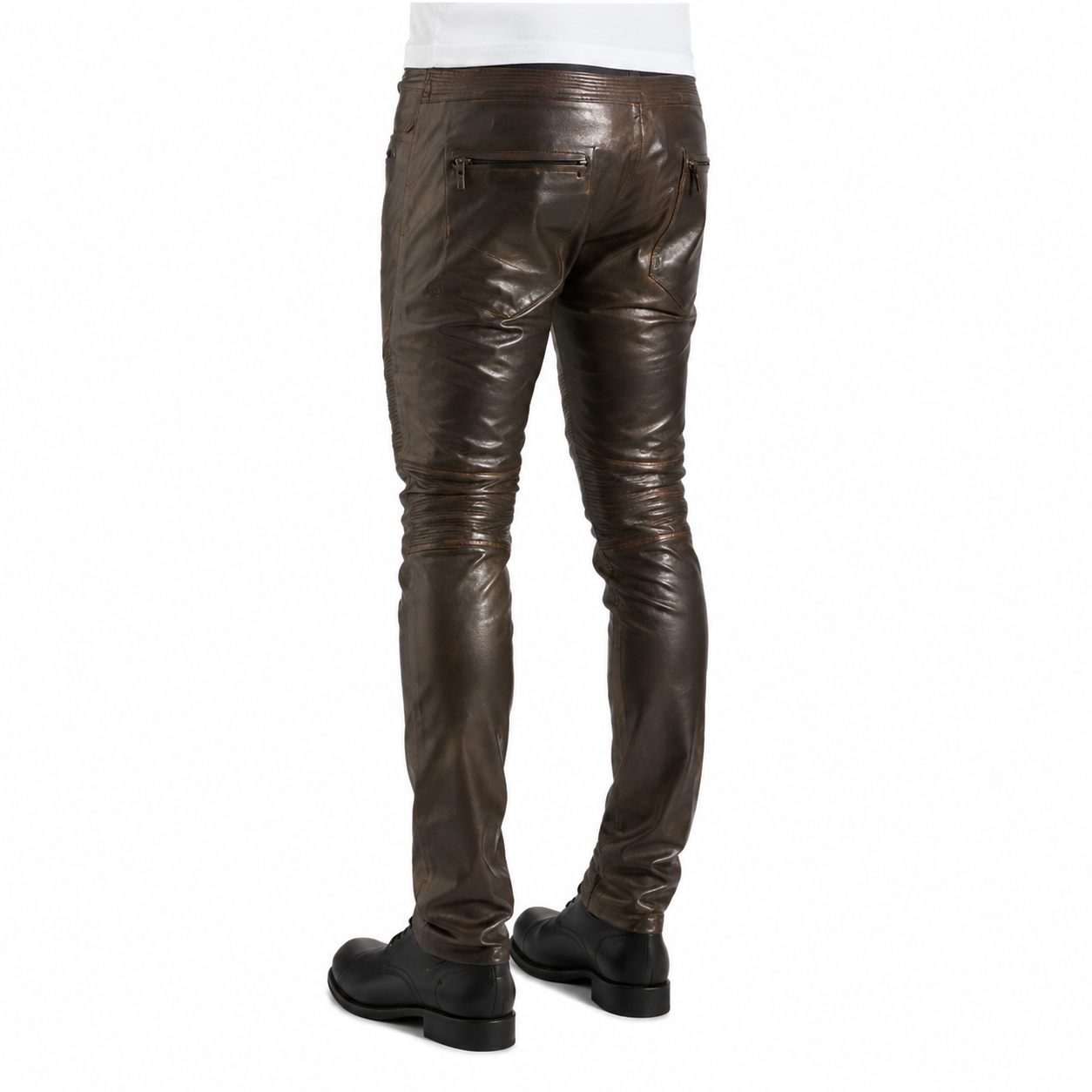 Men’s Rogue Dark Brown Leather Pants