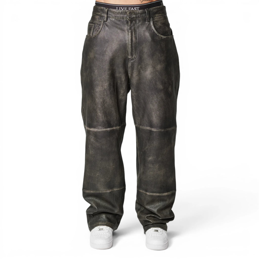 Men’s Two-Tone Baggy Leather Pants from Riders Republic UK