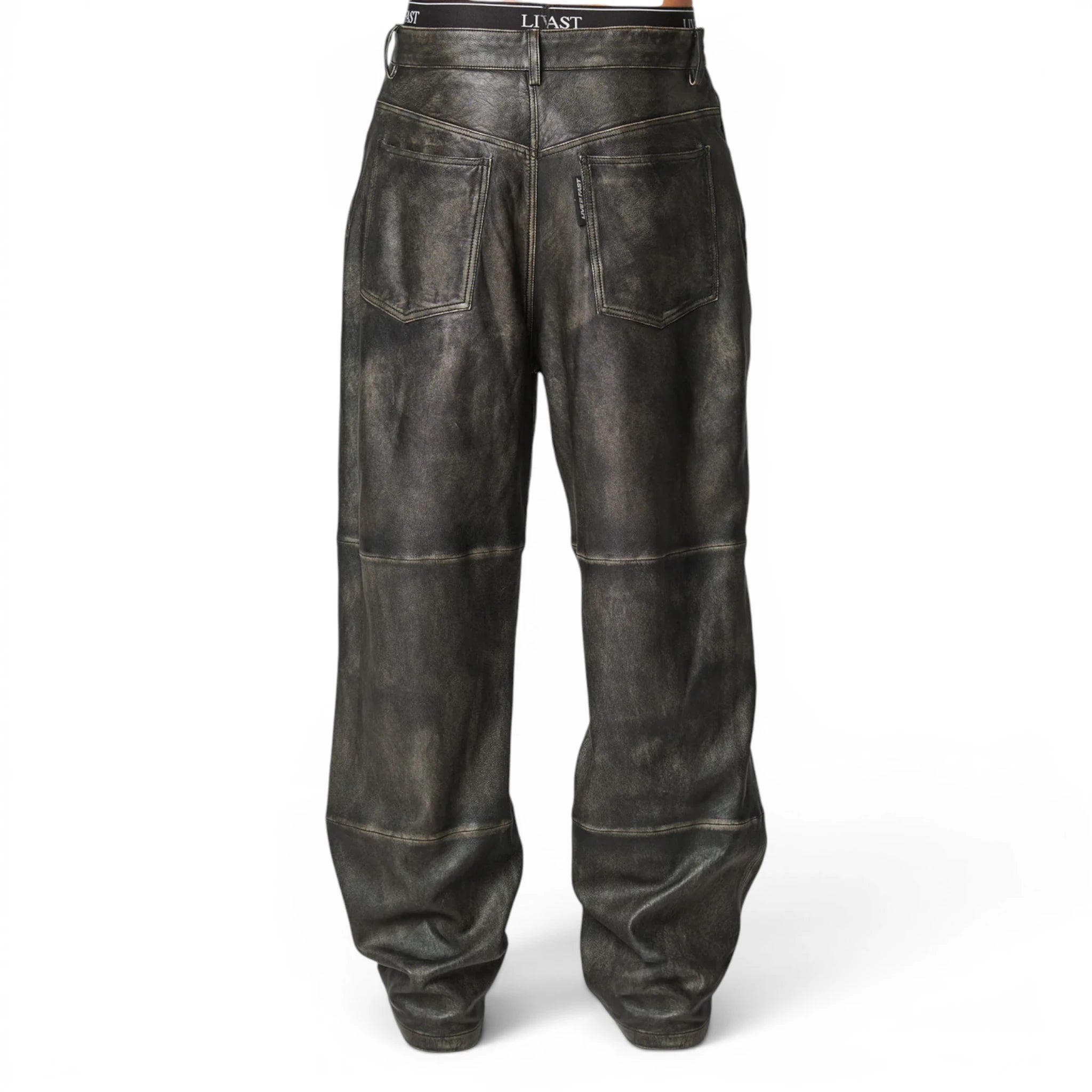 Men’s Two-Tone Baggy Leather Pants from Riders Republic UK