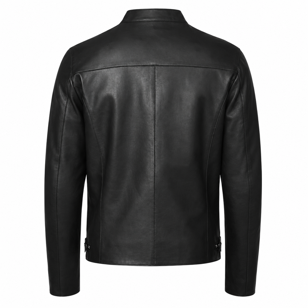 Herren Leder Café Racer Jacke