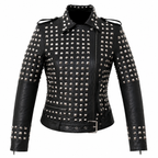 Women’s Studded Leather Jacket