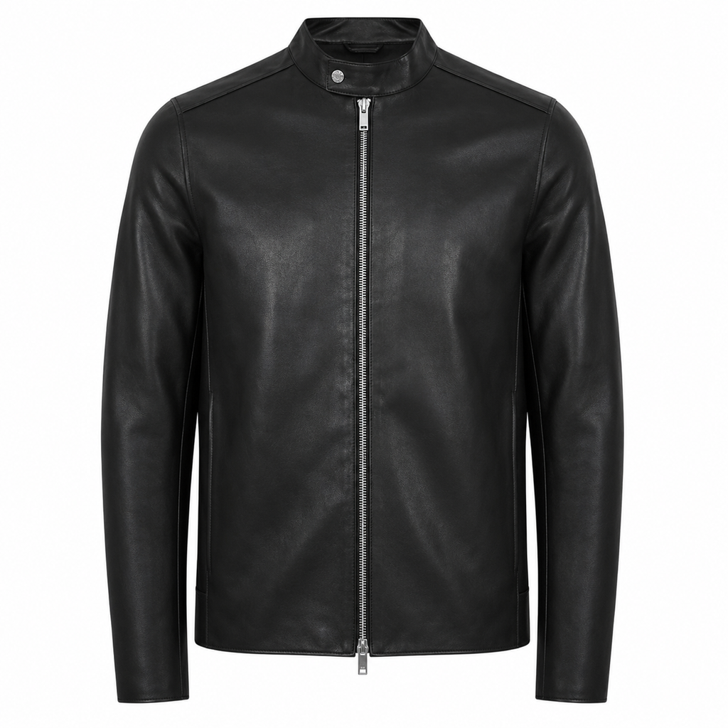 Herren Leder Café Racer Jacke