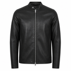 Herren Leder Café Racer Jacke