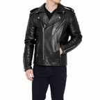 Motorrad-Lederjacke für Herren