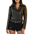 Women’s Studded Leather Jacket