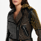 Women’s Studded Leather Jacket