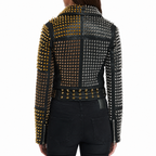 Women’s Studded Leather Jacket