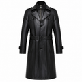 Herren-Trenchcoat aus Schaffellleder