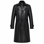 Herren-Trenchcoat aus Schaffellleder