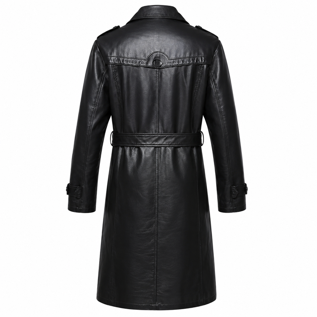 Herren-Trenchcoat aus Schaffellleder