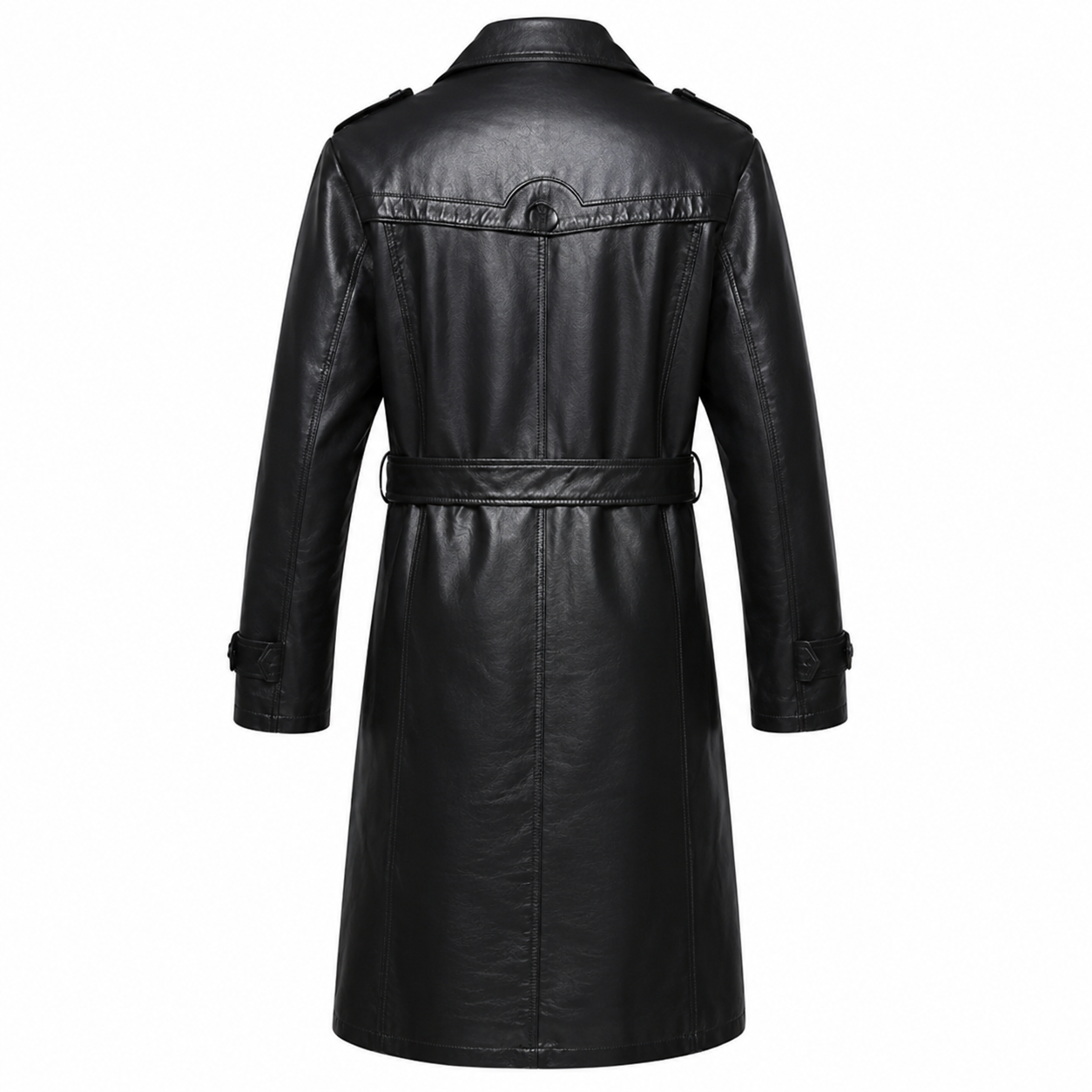 Herren-Trenchcoat aus Schaffellleder