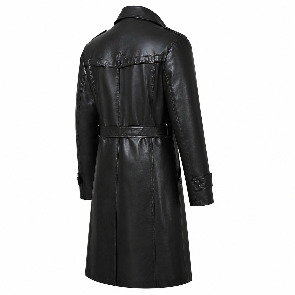 Herren-Trenchcoat aus Schaffellleder
