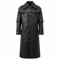 Herren Steampunk Vampir Leder Duster Mantel