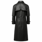 Herren Steampunk Vampir Leder Duster Mantel