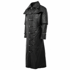Herren Steampunk Vampir Leder Duster Mantel
