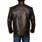 Men’s Classic Dark Brown Leather Jacket