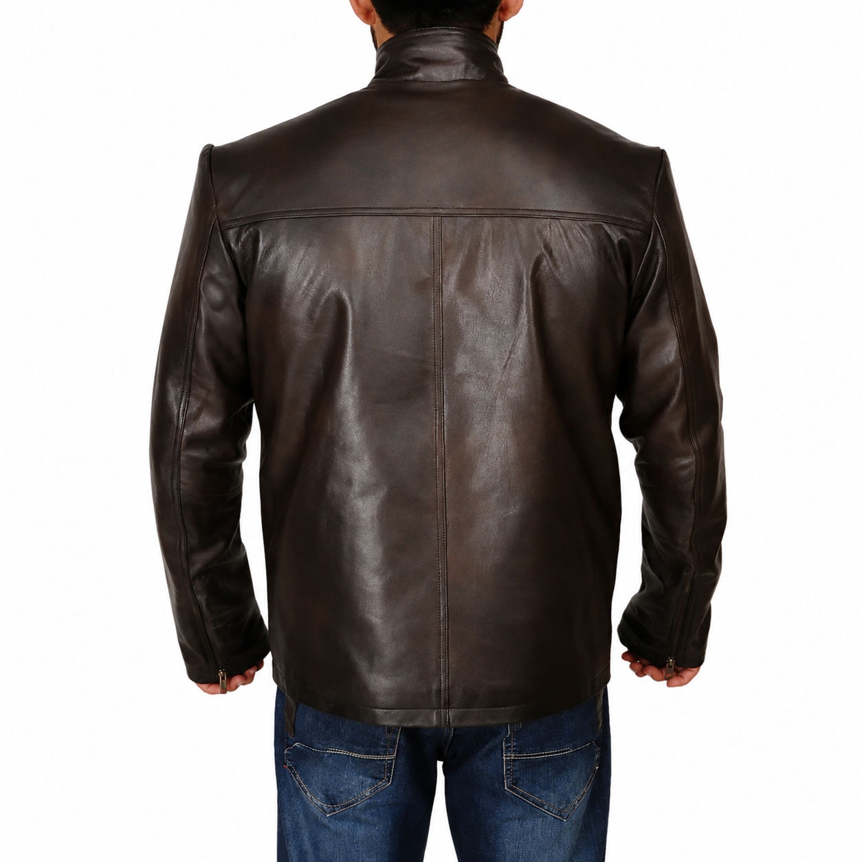Men’s Classic Dark Brown Leather Jacket