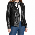 Damen Motorradjacke aus weichem Leder