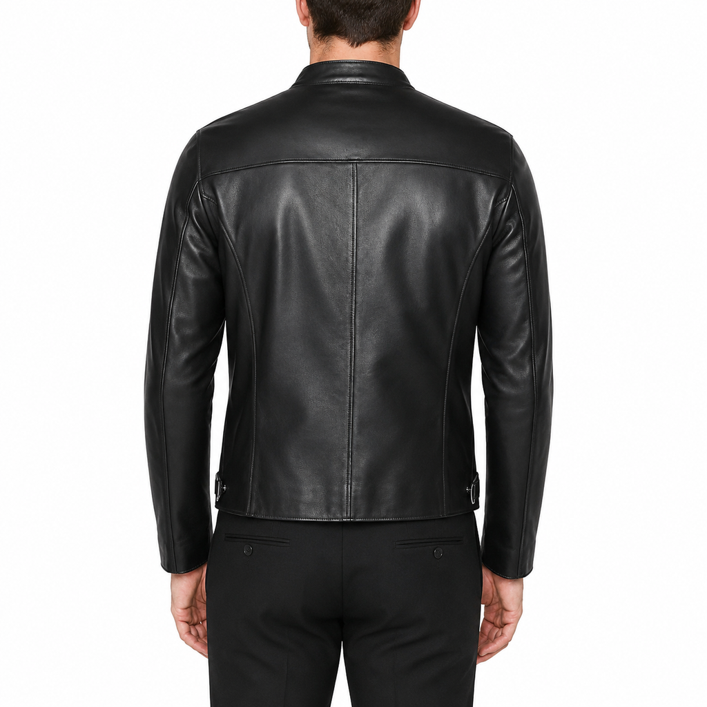 Herren Leder Café Racer Jacke