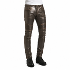 Herren Rogue Dunkelbraune Lederhosen