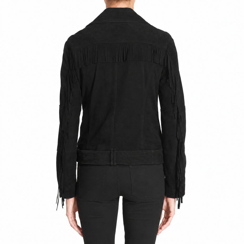 Bikerjacke für Damen aus Nubukleder