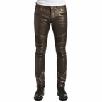 Herren Rogue Dunkelbraune Lederhosen