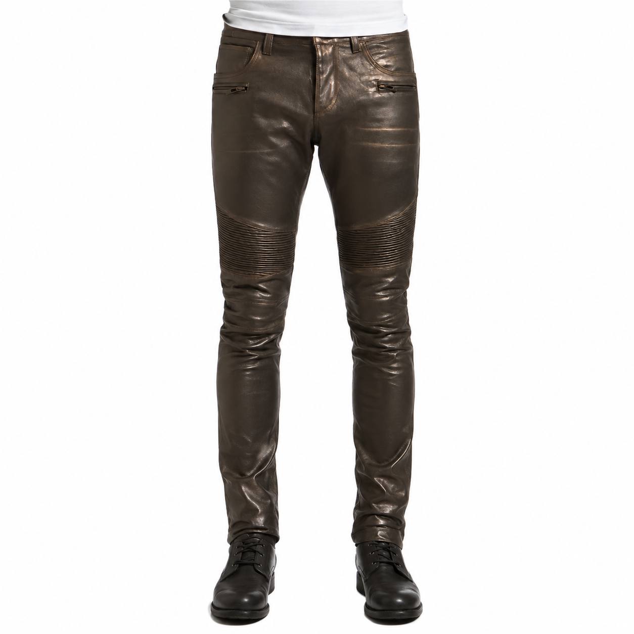 Men’s Rogue Dark Brown Leather Pants