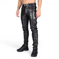 Men’s Black Lace-Up Leather Pants from Riders Republic UK