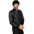 Men’s Black Slim Fit Leather Jacket