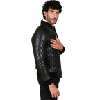 Men’s Black Slim Fit Leather Jacket