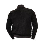 Men’s Tan Suede Leather Bomber Jacket