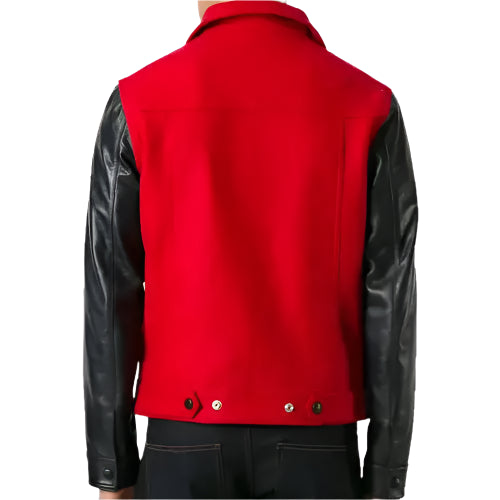 Ami Alexandre Leather Flight Bomber Jacket - Riders Republic UK