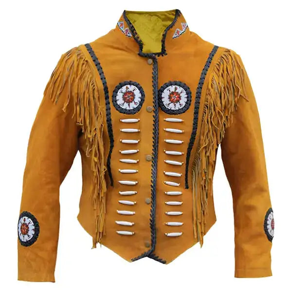 Western Leather Indian Carnival Jacket - Riders Republic UK