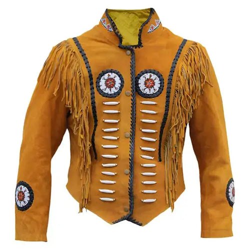 Western Leather Indian Carnival Jacket - Riders Republic UK