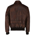 Aviator Brown WWII Bomber Leather Jacket - Riders Republic UK