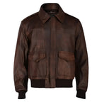 Aviator Brown WWII Bomber Leather Jacket - Riders Republic UK