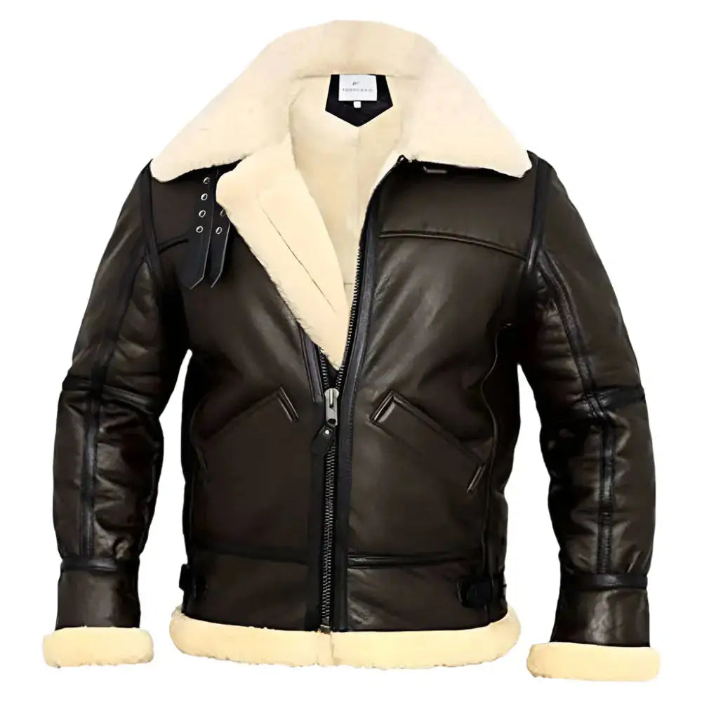 B3 Bomber Shearling Aviator Jacket - Riders Republic UK