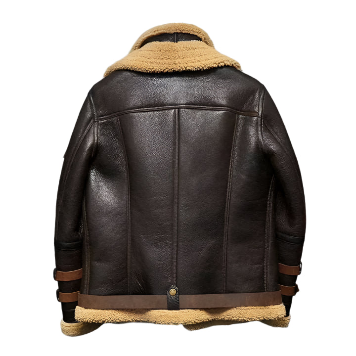 B3 Flying Aviator Shearling Leather Jacket - Riders Republic UK