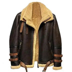 B3 Flying Aviator Shearling Leather Jacket - Riders Republic UK