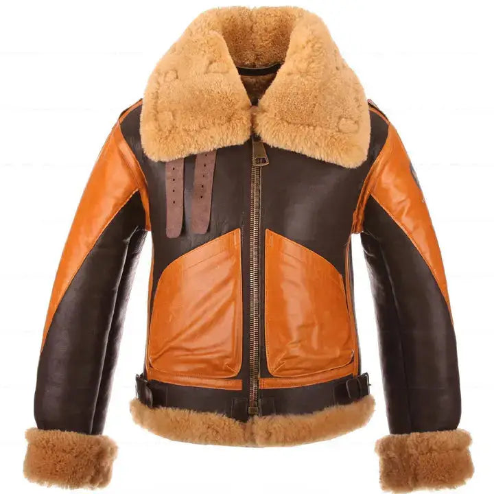 B3 RAF Brown Sheepskin Aviator Jacket - Riders Republic UK
