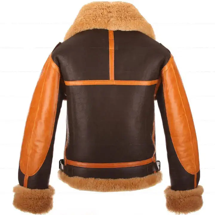 B3 RAF Brown Sheepskin Aviator Jacket - Riders Republic UK