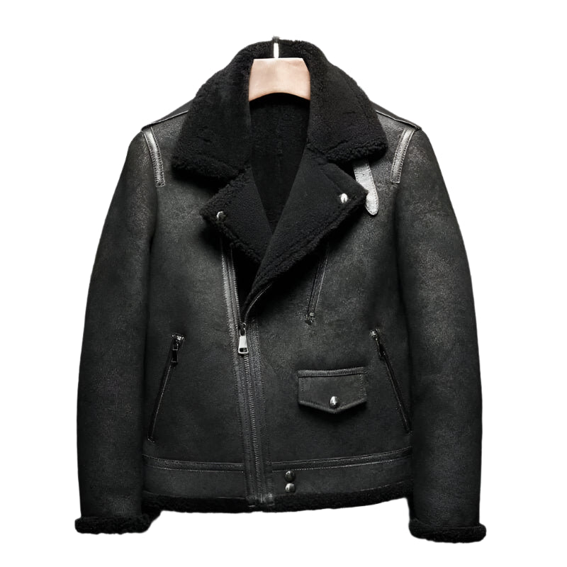 B3 Shearling Leather Jacket - Riders Republic UK