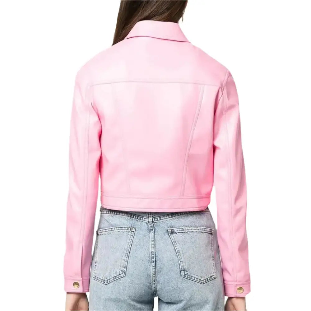 Baby Pink Barbie Leather Jacket - Riders Republic UK