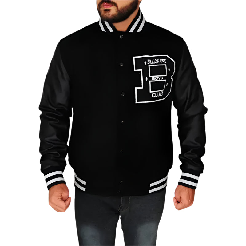BBC Letterman Black Varsity Jacket - Riders Republic UK